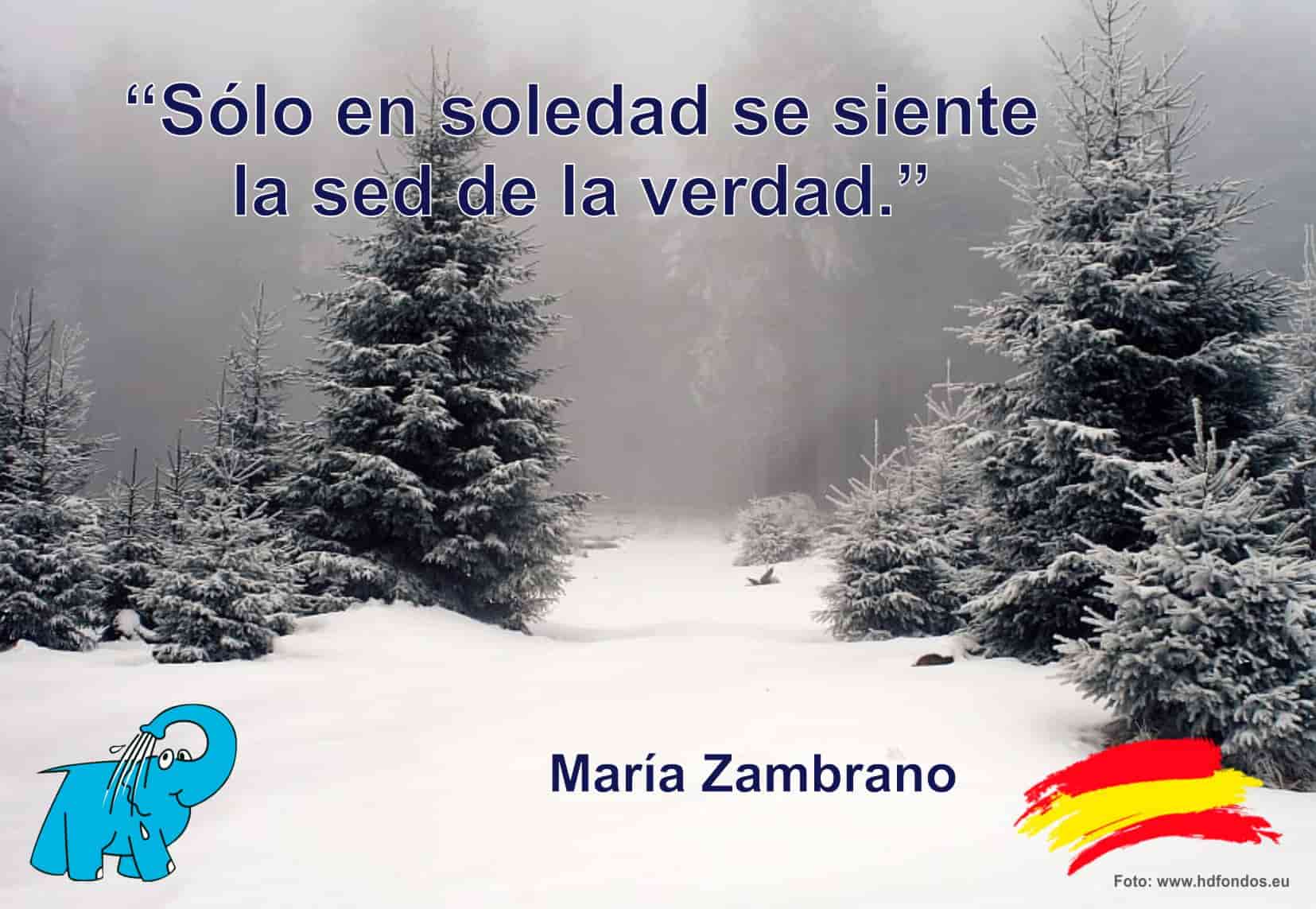 Sólo en soledad se siente la sed de la verdad.